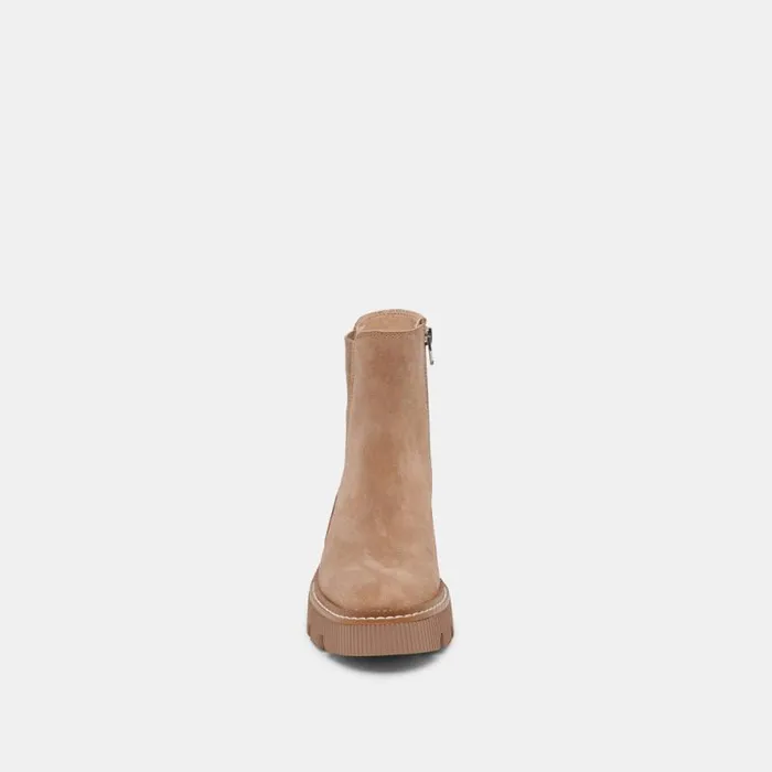 Dolce Vita Emmet H2O Boots Mushroom Suede Women Boots and Booties