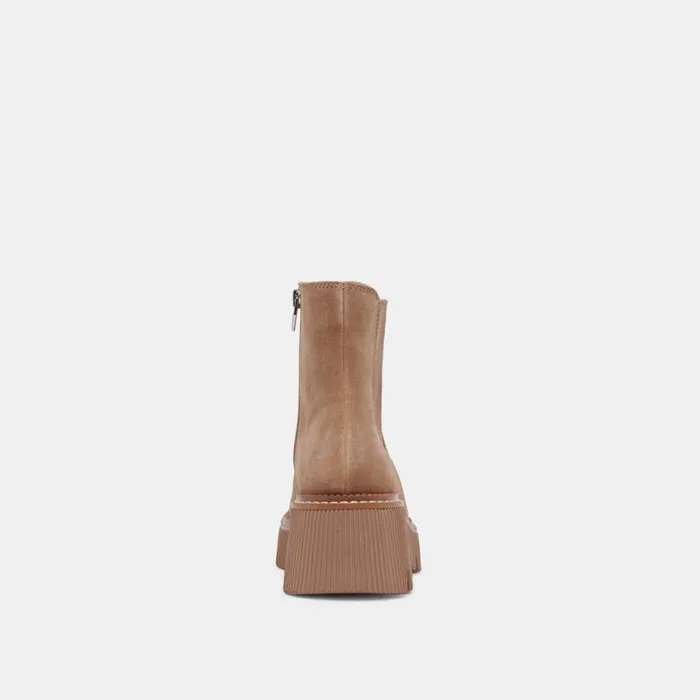Dolce Vita Emmet H2O Boots Mushroom Suede Women Boots and Booties