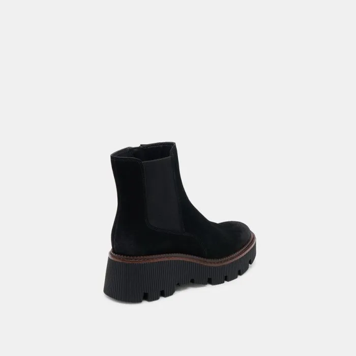 Dolce Vita Emmet H2O Boots Onyx Suede Women Boots and Booties