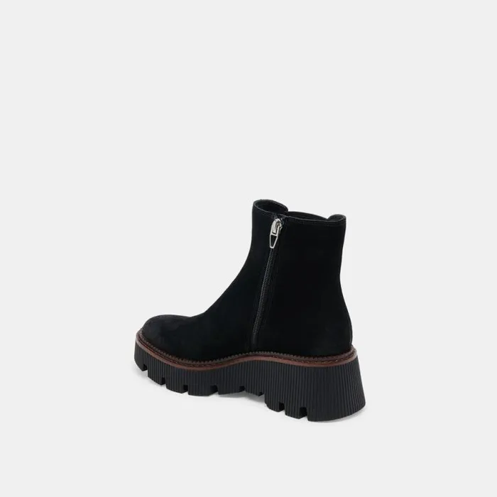 Dolce Vita Emmet H2O Boots Onyx Suede Women Boots and Booties
