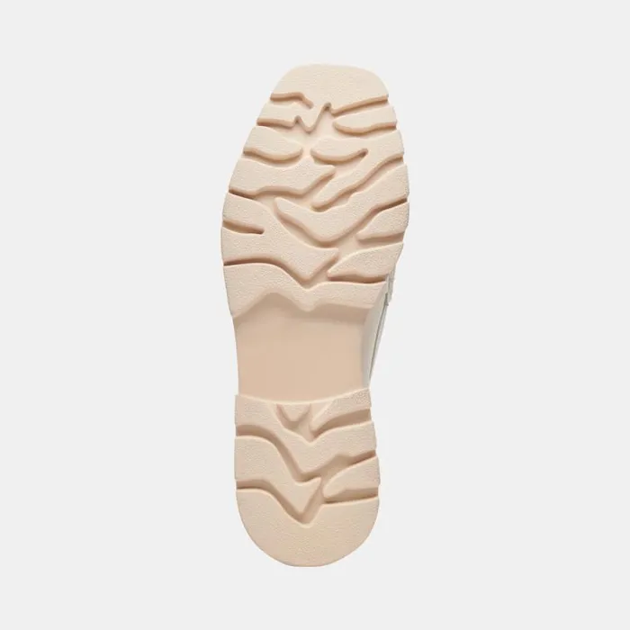 Dolce Vita Erna Flats Ivory Leather Women Flats and Loafers