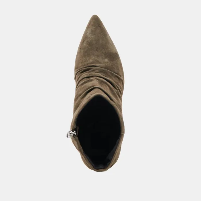 Dolce Vita Fernly Wide Calf Boots Army Suede Women Boots and Booties
