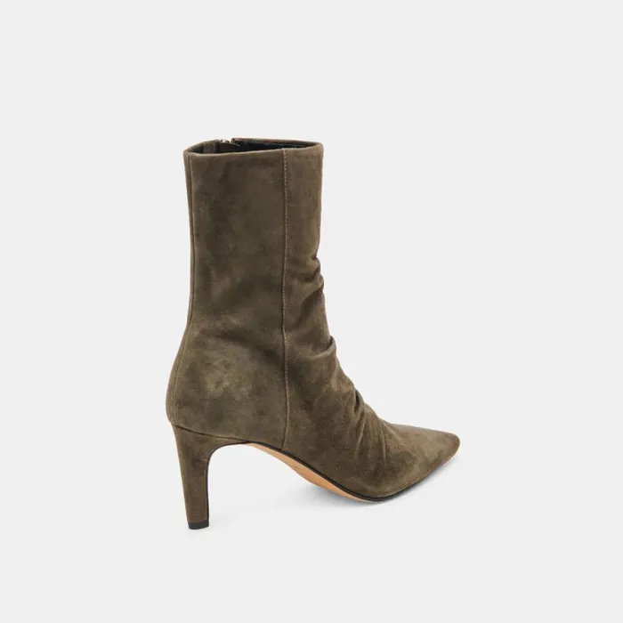 Dolce Vita Fernly Wide Calf Boots Army Suede Women Boots and Booties