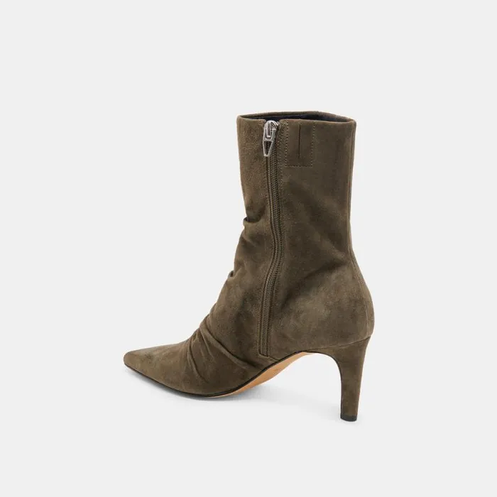 Dolce Vita Fernly Wide Calf Boots Army Suede Women Boots and Booties