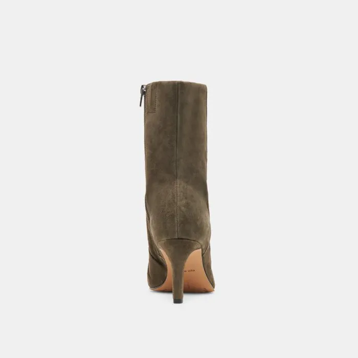 Dolce Vita Fernly Wide Calf Boots Army Suede Women Boots and Booties