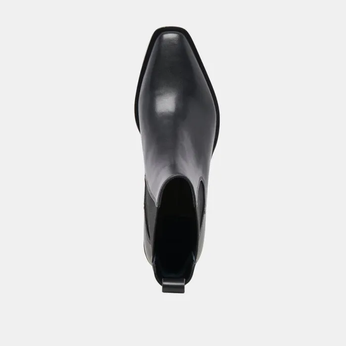 Dolce Vita Foster Booties Black Leather Women Boots and Booties