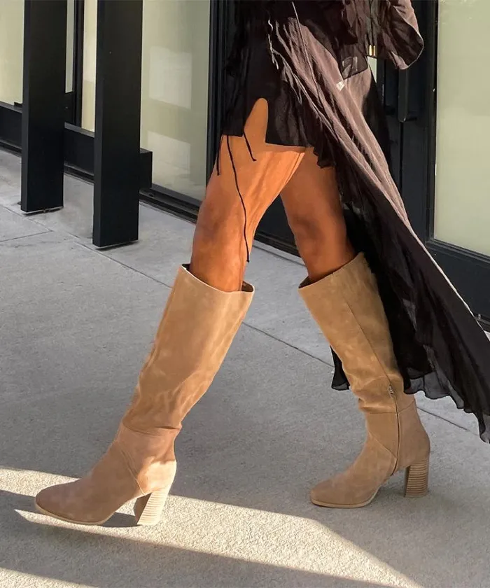 Dolce Vita Fynn Boots Truffle Suede Women Boots and Booties