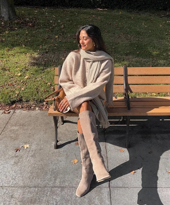 Dolce Vita Fynn Boots Truffle Suede Women Boots and Booties