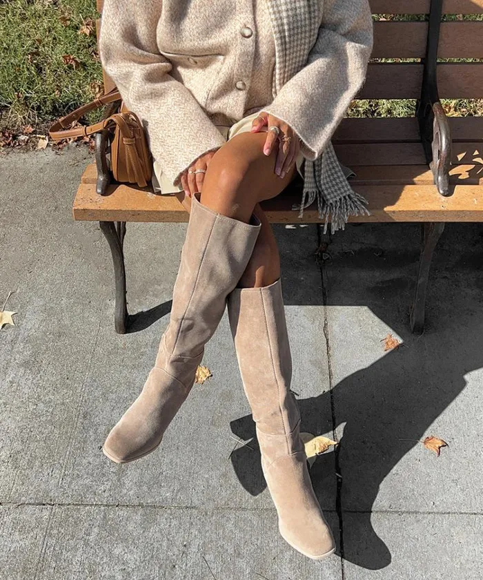 Dolce Vita Fynn Boots Truffle Suede Women Boots and Booties