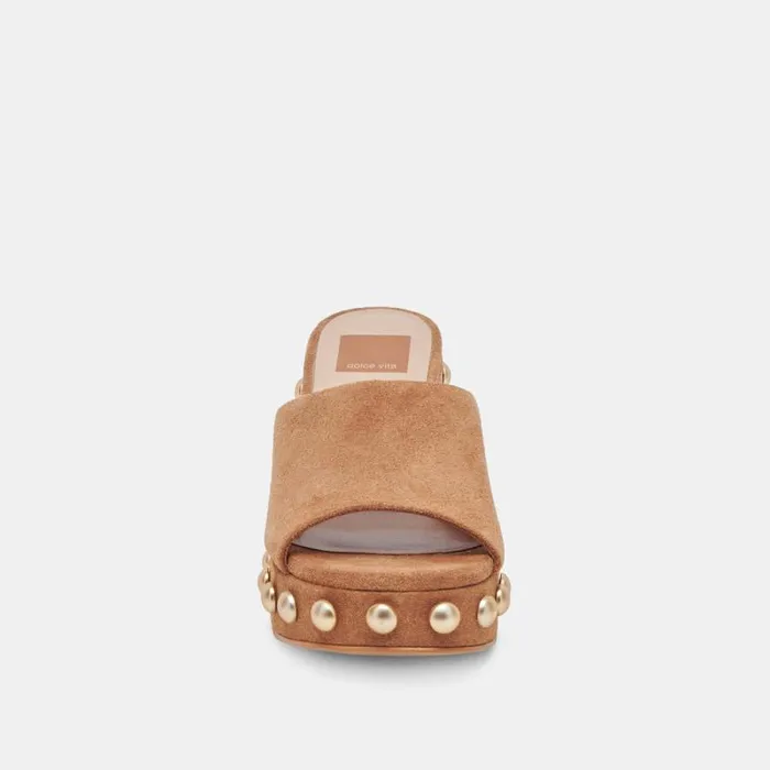 Dolce Vita Glori Heels Pecan Suede Women Heels