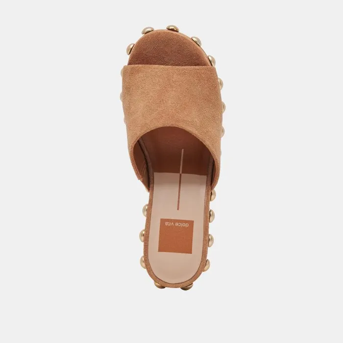 Dolce Vita Glori Heels Pecan Suede Women Heels