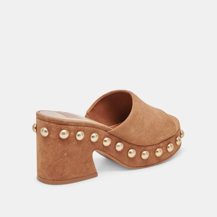 Dolce Vita Glori Heels Pecan Suede Women Heels