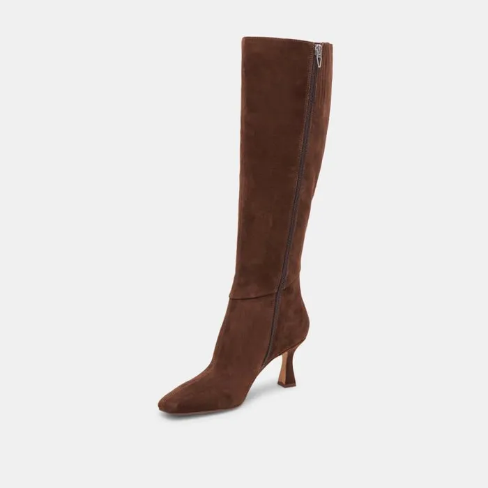 Dolce Vita Gyra Boots Dk Brown Suede Women Boots and Booties
