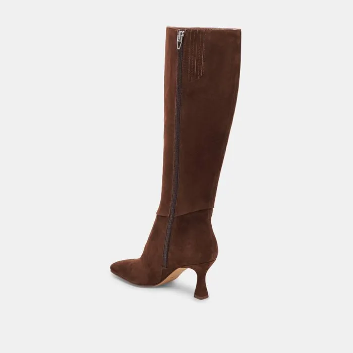 Dolce Vita Gyra Boots Dk Brown Suede Women Boots and Booties