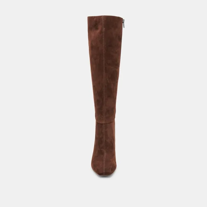 Dolce Vita Gyra Boots Dk Brown Suede Women Boots and Booties
