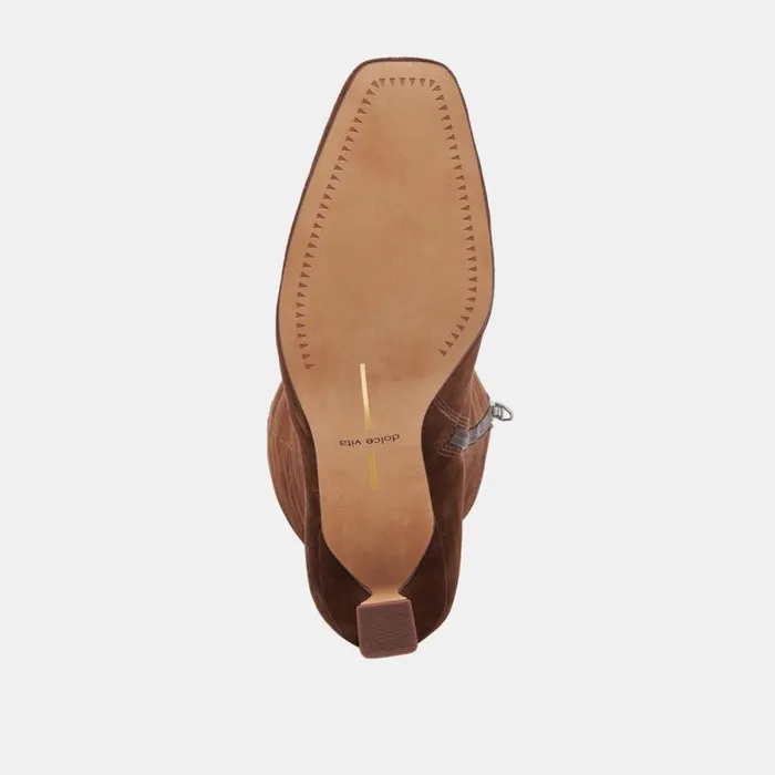 Dolce Vita Gyra Boots Dk Brown Suede Women Boots and Booties