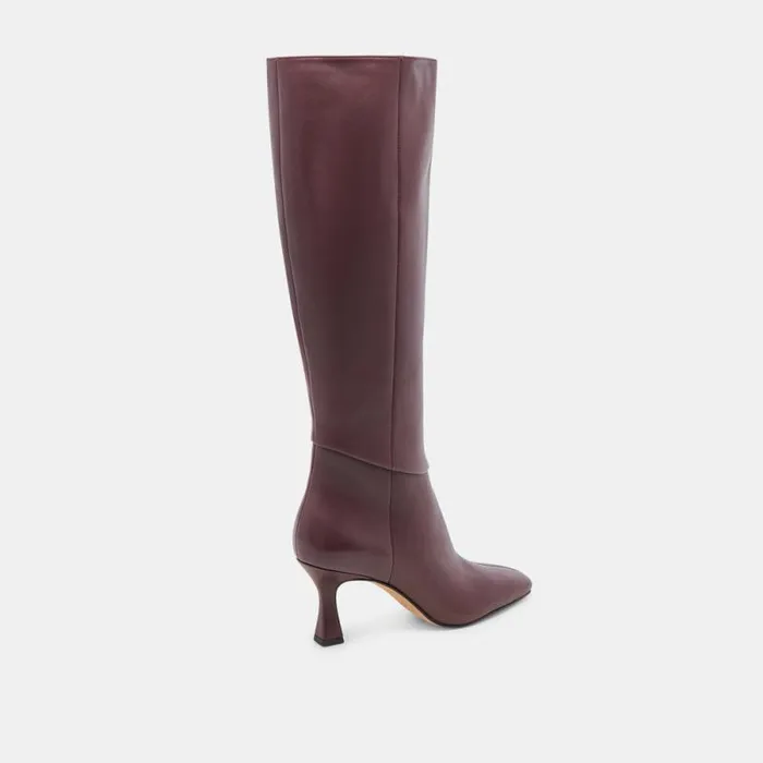 Dolce Vita Gyra Boots Wine Leather Women Boots and Booties