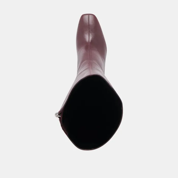 Dolce Vita Gyra Boots Wine Leather Women Boots and Booties