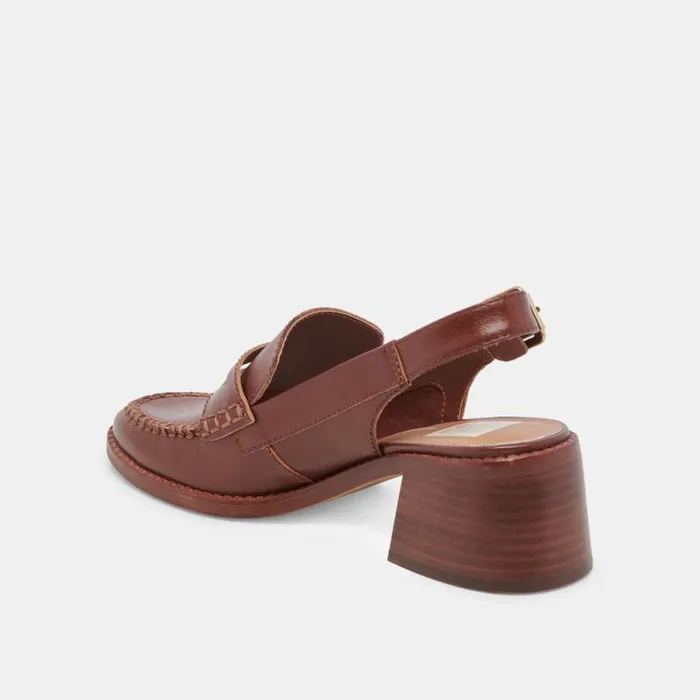 Dolce Vita Hardi Heels Brown Crinkle Patent Women Heels