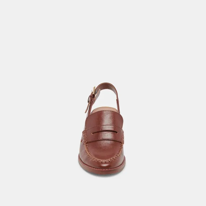 Dolce Vita Hardi Heels Brown Crinkle Patent Women Heels