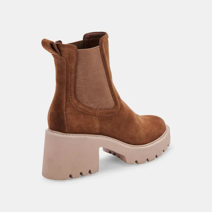 Dolce Vita Hawk H2O Booties Dk Brown Suede Dk Brown Suede H2o Women Boots and Booties