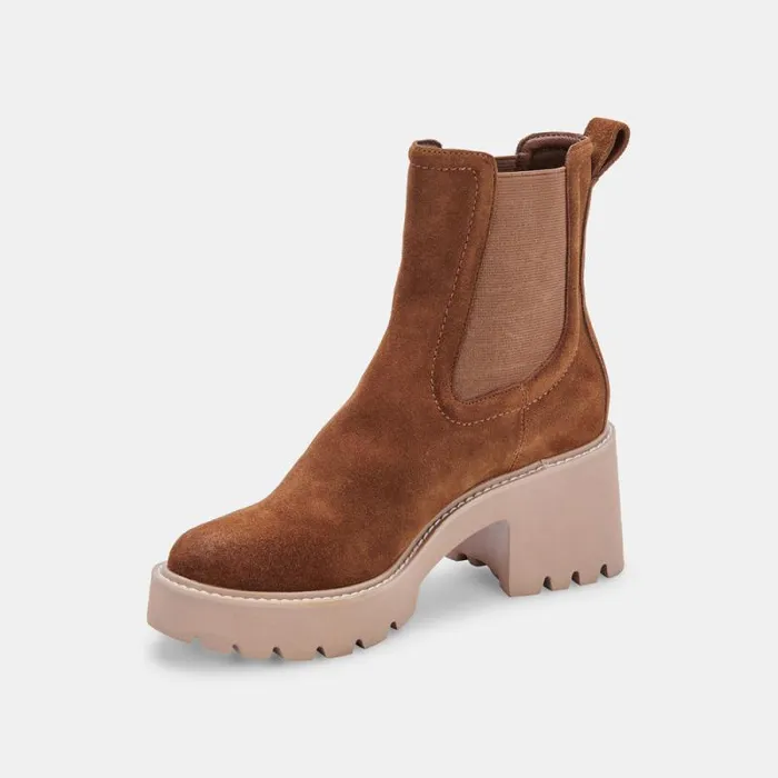 Dolce Vita Hawk H2O Booties Dk Brown Suede Dk Brown Suede H2o Women Boots and Booties