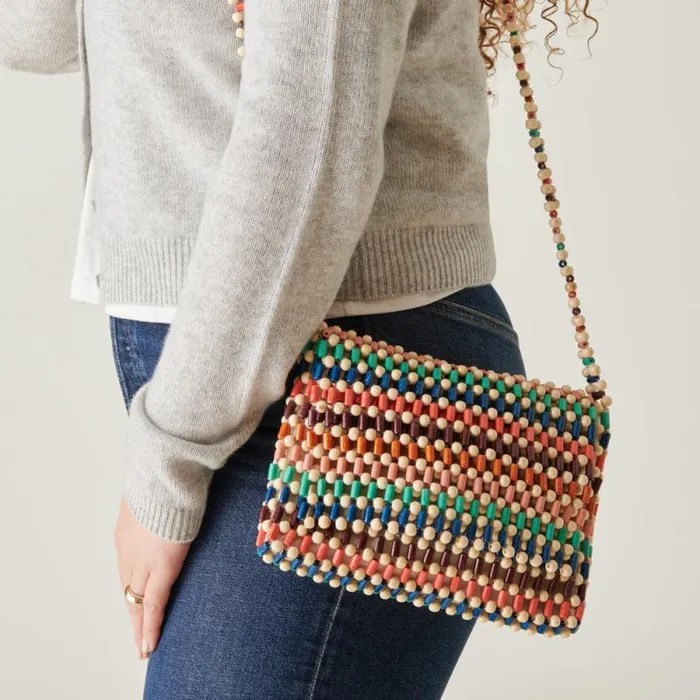 Dolce Vita Ida Shoulder Bag Multi Wood Women Handbags