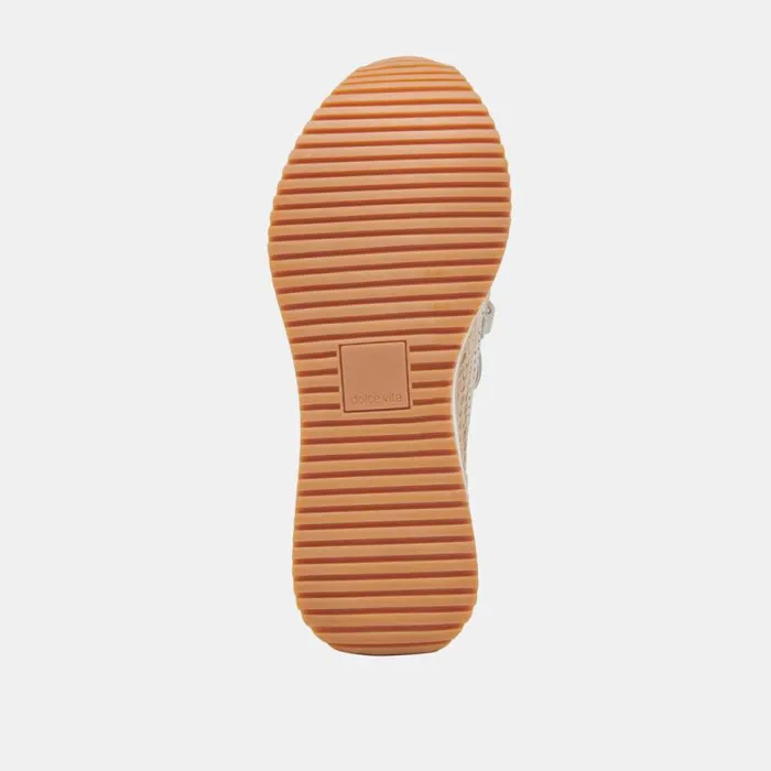 Dolce Vita Jadah Sneakers Ivory Nubuck Women Flats and Loafers