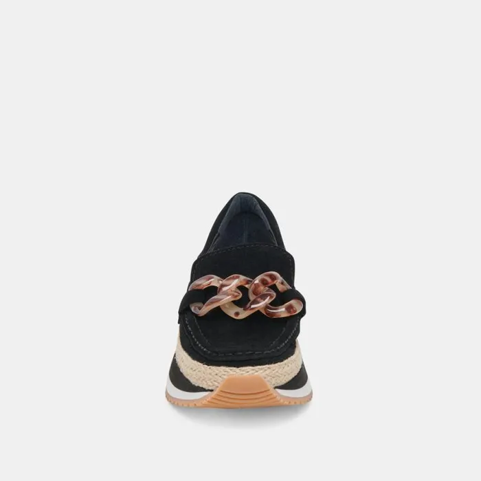 Dolce Vita Jadah Sneakers Onyx Suede Women Flats and Loafers