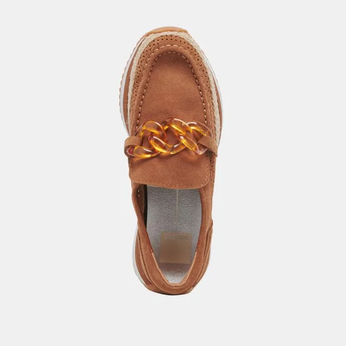 Dolce Vita Jadah Sneakers Pecan Suede Women Flats and Loafers