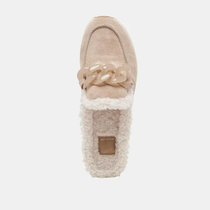 Dolce Vita Jamey Plush Sneakers Taupe Suede Women Sneakers