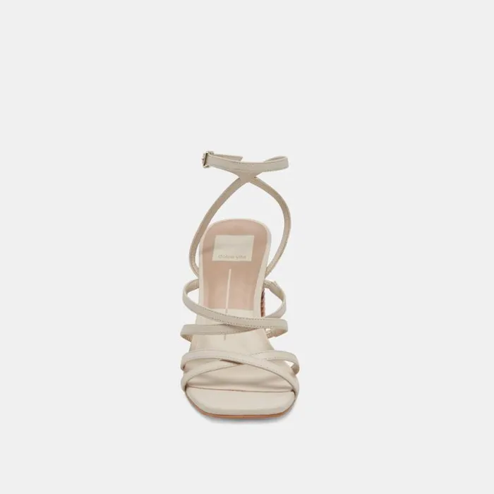 Dolce Vita Jenko Heels Ivory Leather Women Heels