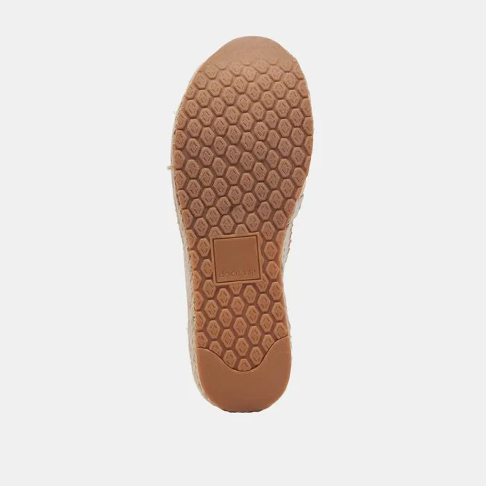 Dolce Vita Jhenee Espadrille Sneakers Ivory Perforated Nubuck Women Sneakers
