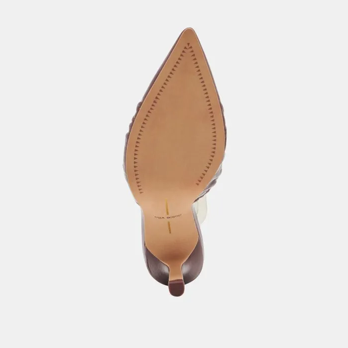 Dolce Vita Kairi Heels Cranberry Crinkle Patent Women Heels