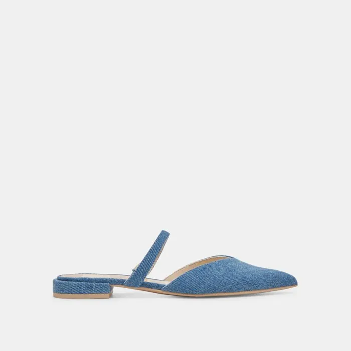 Dolce Vita Kanika Flats Blue Denim Women Flats and Loafers
