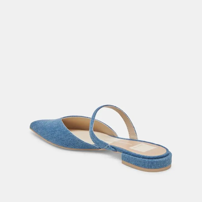Dolce Vita Kanika Flats Blue Denim Women Flats and Loafers