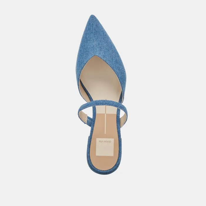 Dolce Vita Kanika Flats Blue Denim Women Flats and Loafers