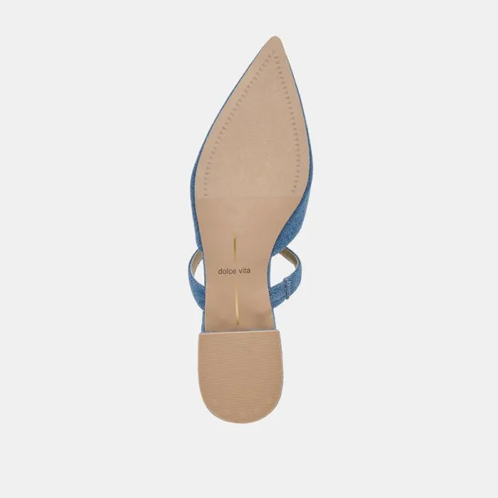 Dolce Vita Kanika Flats Blue Denim Women Flats and Loafers