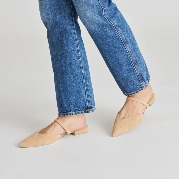 Dolce Vita Kanika Flats Tan Suede Women Flats and Loafers
