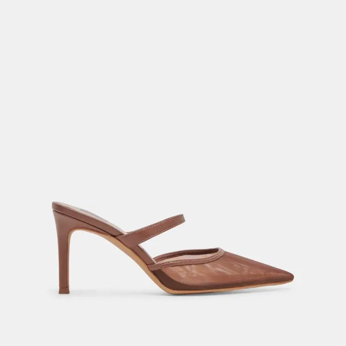 Dolce Vita Katik Heels Espresso Mesh Women Heels