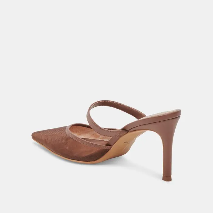 Dolce Vita Katik Heels Espresso Mesh Women Heels