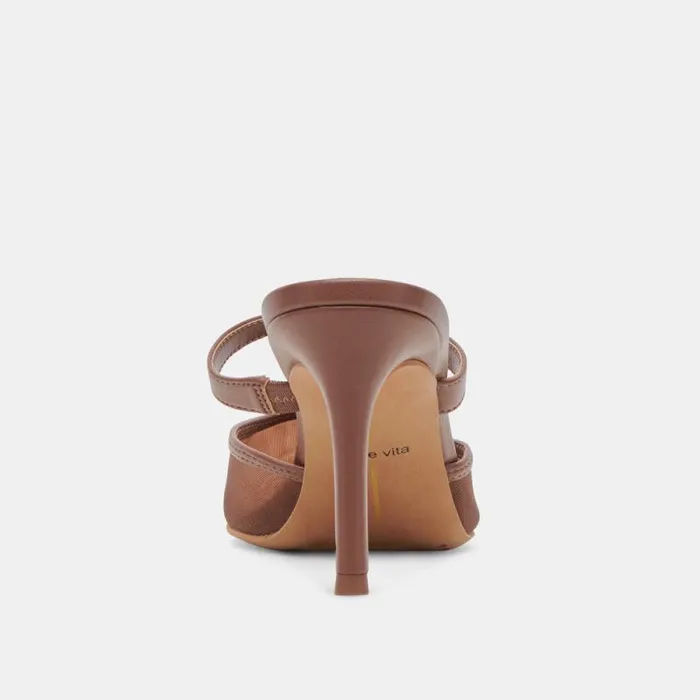 Dolce Vita Katik Heels Espresso Mesh Women Heels