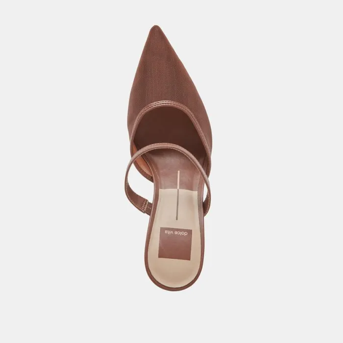 Dolce Vita Katik Heels Espresso Mesh Women Heels