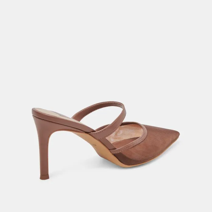 Dolce Vita Katik Heels Espresso Mesh Women Heels