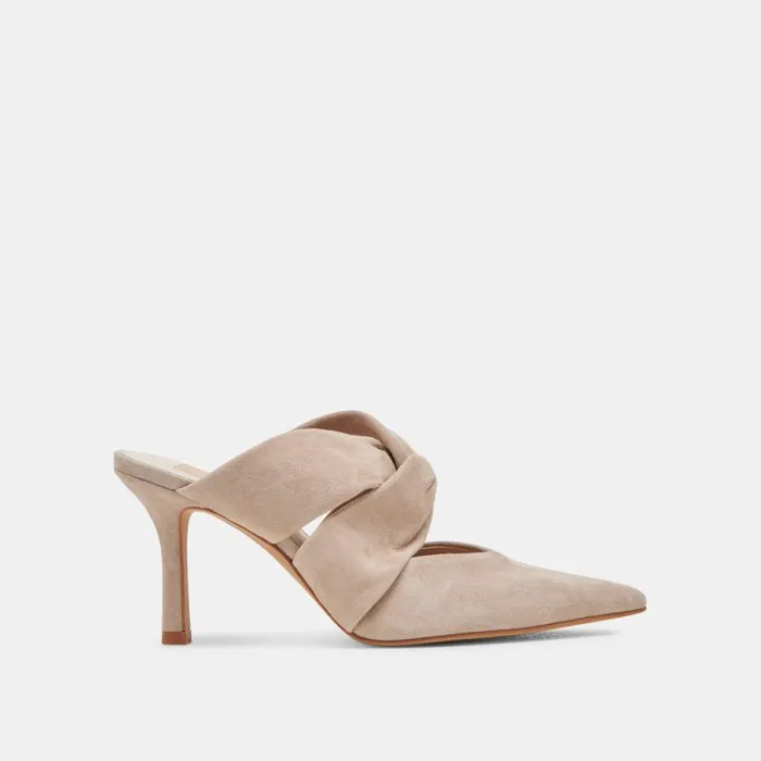 Dolce Vita Kelsy Heels Taupe Suede Women Heels