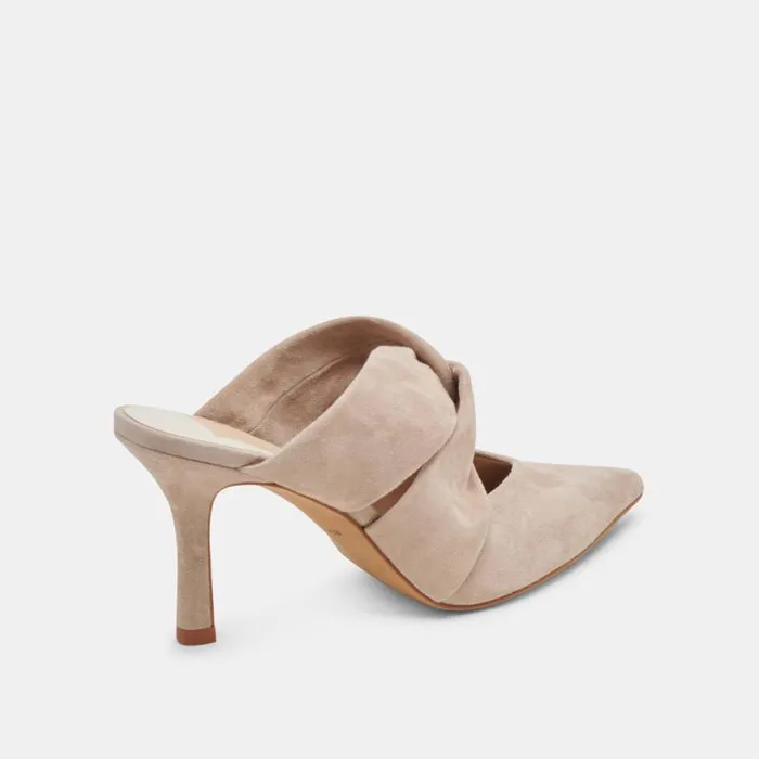 Dolce Vita Kelsy Heels Taupe Suede Women Heels