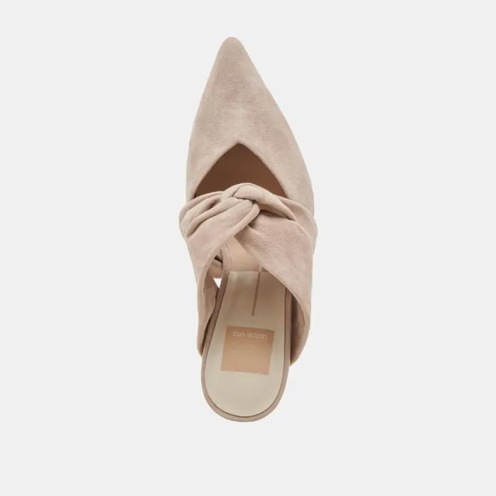 Dolce Vita Kelsy Heels Taupe Suede Women Heels