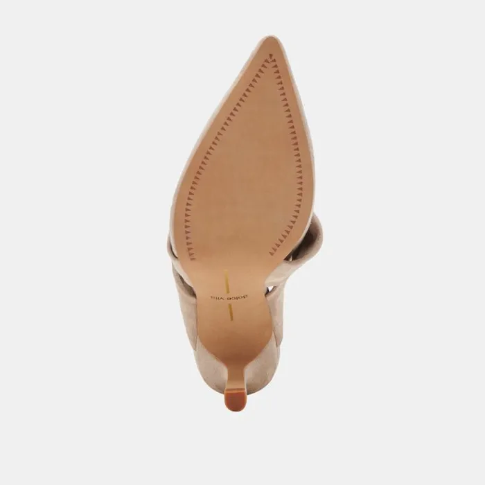 Dolce Vita Kelsy Heels Taupe Suede Women Heels
