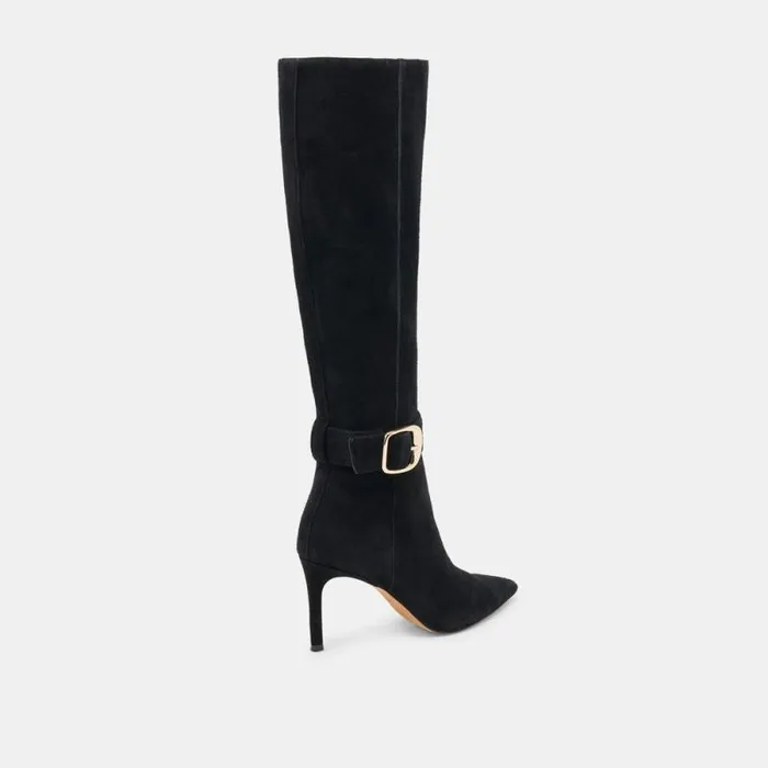 Dolce Vita Kinzy Boots Onyx Suede Women Boots and Booties