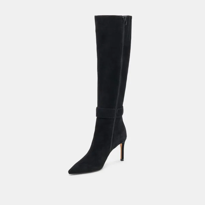 Dolce Vita Kinzy Boots Onyx Suede Women Boots and Booties
